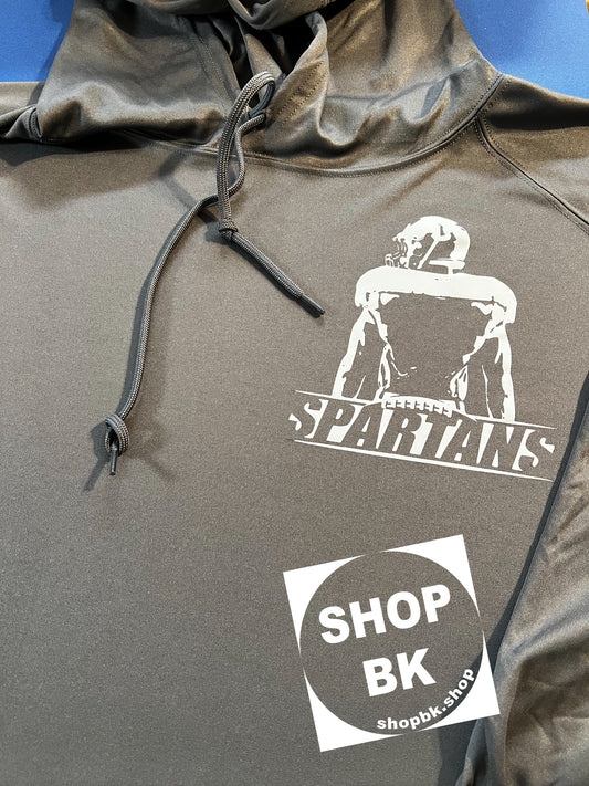 Spartans Player- left chest (Moisture wicking t-shirt hoodie)